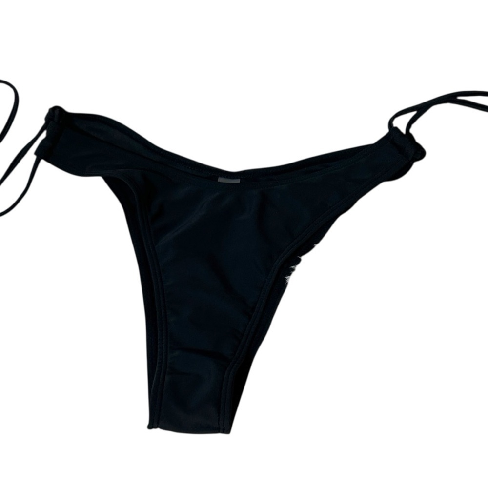 Black String Bikini Bottom Thong Minimalist Swimsuit Beach‎ Pool Sexy
